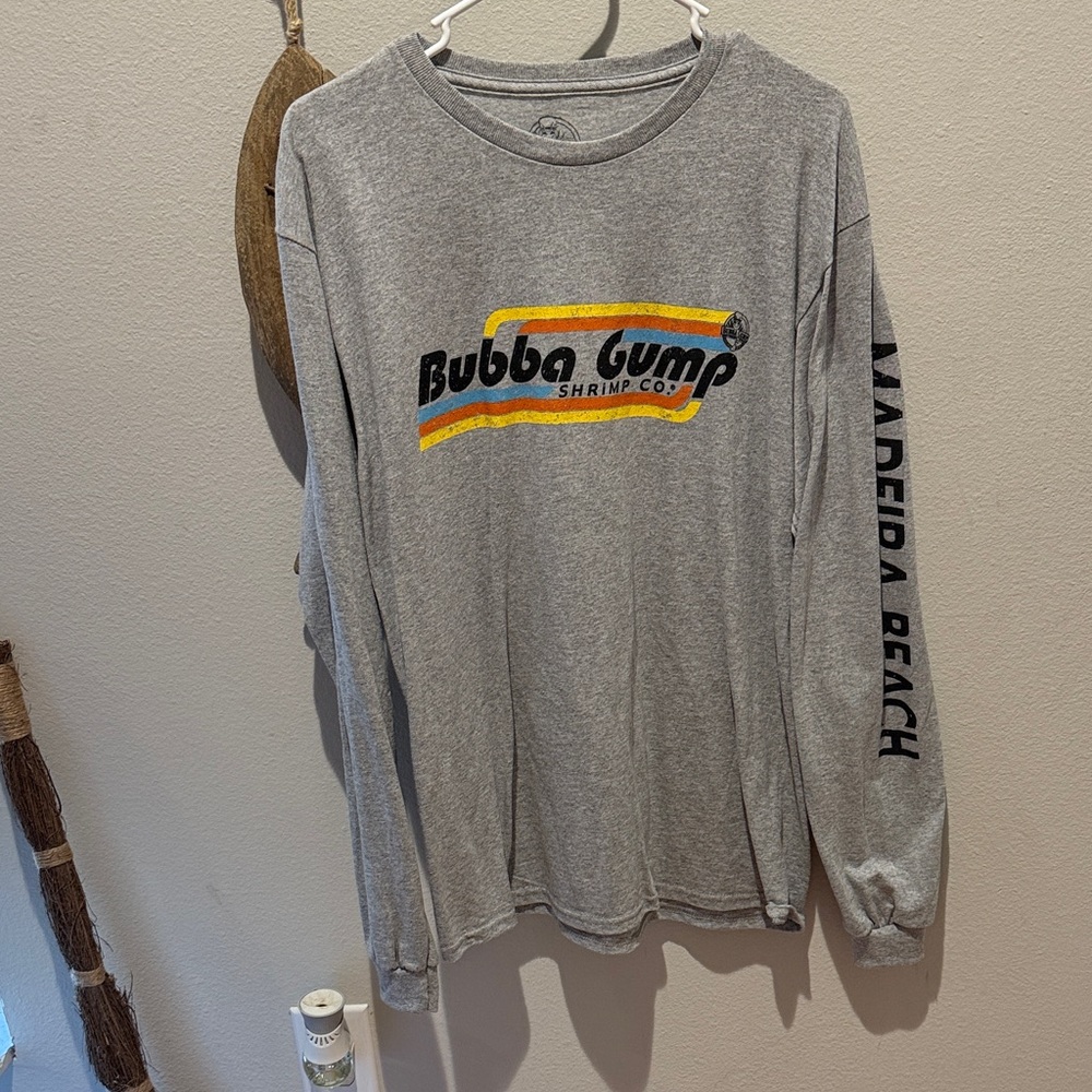 Gray Bubba Gump Long Sleeve Shirt